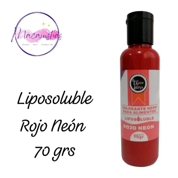 Liposoluble Rojo Neón x 70 grs