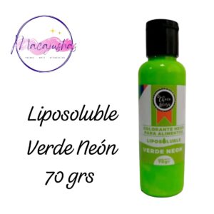 Liposoluble Verde Neón x 70 grs